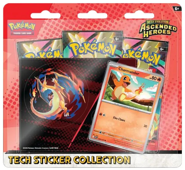 Pokémon Mega Evolution: Ascended Heroes Tech Sticker Collection (Charmander)
